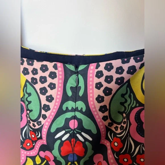 Boden Square Neck Cotton Midi Dress in Vibrant Folk Floral Print - Picture 8 of 15